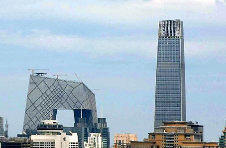 国贸主塔与中央电视台新址大楼 – mtime时光