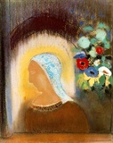 odilon_redon_profil_z_kwiatami_1912